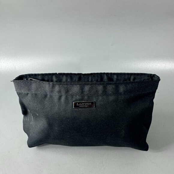 LANVIN Black Beauty Cosmetic Bag - Picture 1 of 11